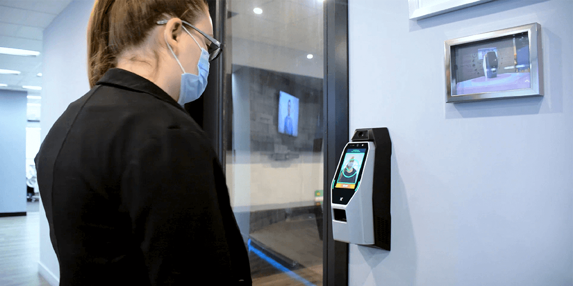  Mask detection with body temperature access control