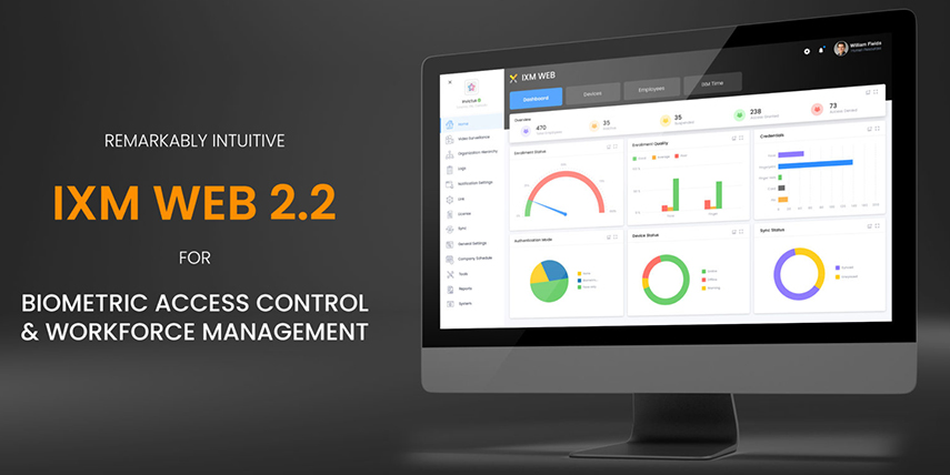 IXM WEB 2.2 Software Dashboard