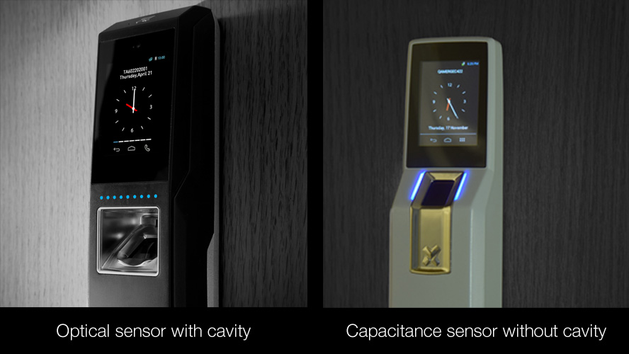 Optical & Capacitance sensor with and without cavity