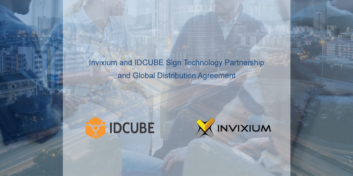 Invixium and IDCUBE sign technology partnership