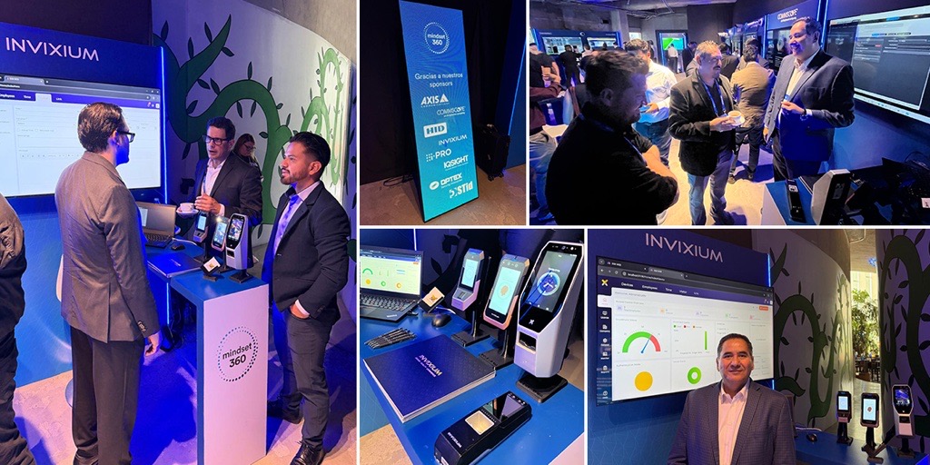 invixium-team-conducting-live-product-demonstrations-during-genetec-latam-mindset360